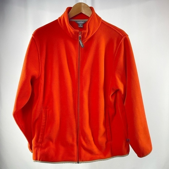 Woolrich Fleece Full Zip Jacket in‎ Orage Size Large - Picture 1 of 5